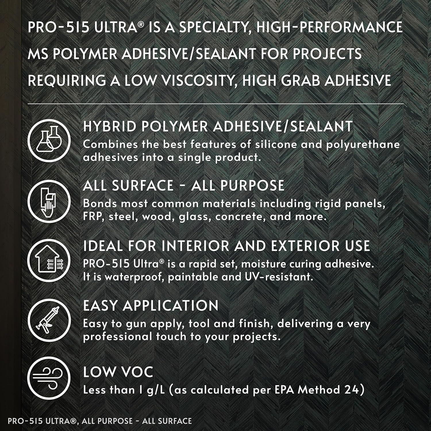 PRO-515 Ultra® All-Purpose, All-Surface Construction Adhesive Kit - Image 6